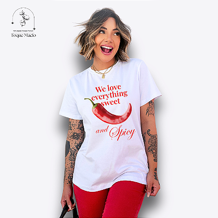 T-SHIRT SPICY - BRANCO