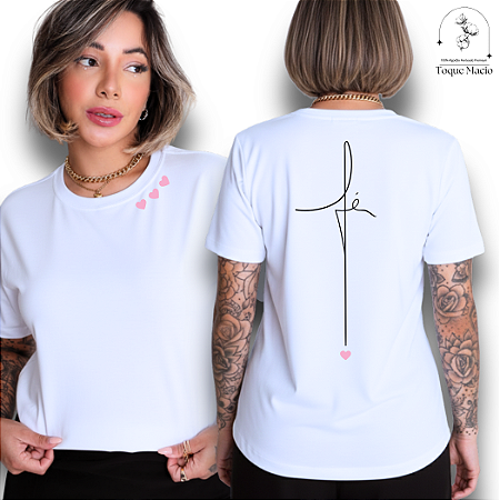 T-SHIRT FÉ - BRANCO