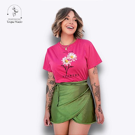 T-SHIRT SAY IT WITH - ROSA