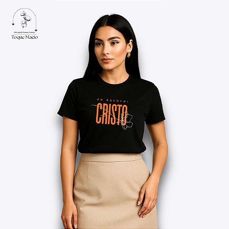 T-SHIRT CRISTO - PRETO