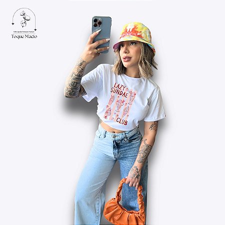 T-SHIRT LAZY SUNDAE - BRANCO