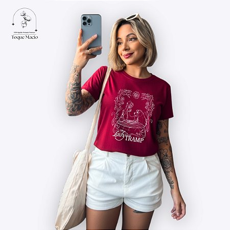 T-SHIRT DISNEY TRAMP - CHERRY