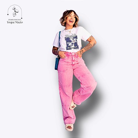 T-SHIRT TROUBLE - BRANCO