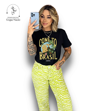 T-SHIRT COME TO BRASIL - PRETO