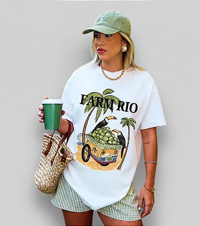T-SHIRT FARM RIO COCO - BRANCO