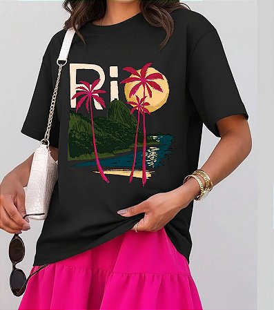 T-SHIRT RIO - PRETO