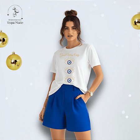 T-SHIRT TRIO OLHO GREGO VIBES - BRANCO