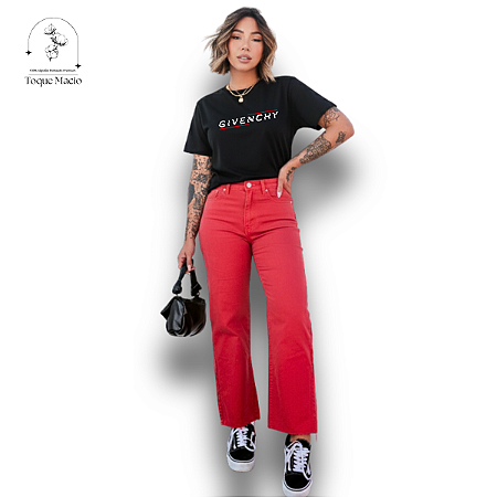 T-SHIRT GIVENCHY LISTRA - PRETO