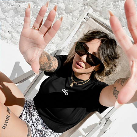 T-SHIRT ALO - PRETO