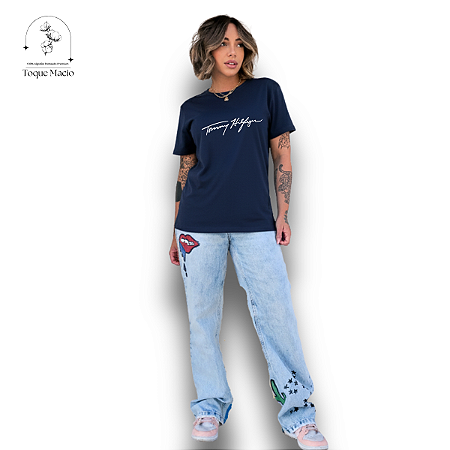 T-SHIRT TOMMY HILFIGER - AZUL MARINHO