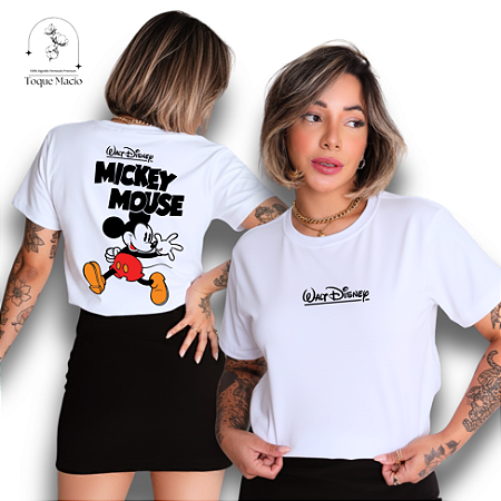 T-SHIRT WALT DISNEY MICKEY M - BRANCO
