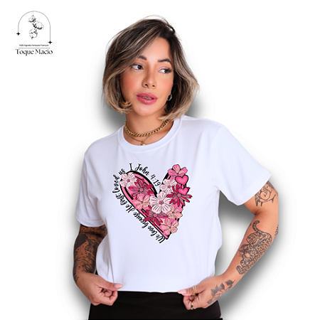 T-SHIRT JOHN 4:19 - BRANCO