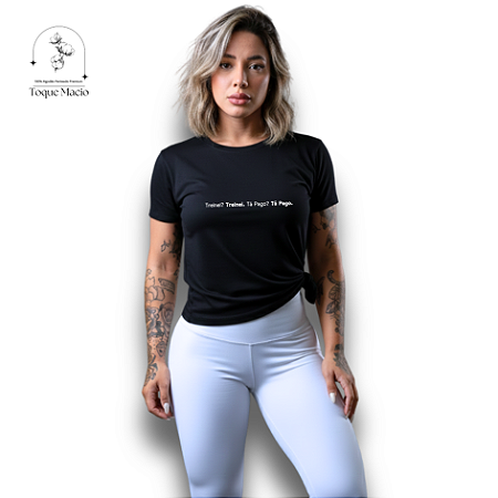 T-SHIRT TREINEI? TREINEI ! - PRETO