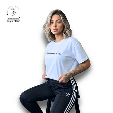T-SHIRT VIM NA FORÇA DO ODIO - BRANCO
