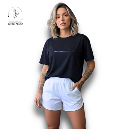 T-SHIRT STATUS - PRETO