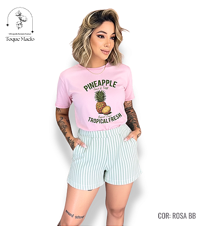 T-SHIRT PINEAPPLE FRESH - ROSA BB