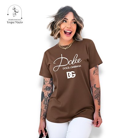 T-SHIRT DOLCE DG - MARROM