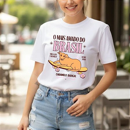 T-SHIRT MAIS AMADO DO BRASIL - BRANCO