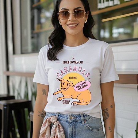 T-SHIRT PODE CHEGAR, NÃO MORDE - BRANCO