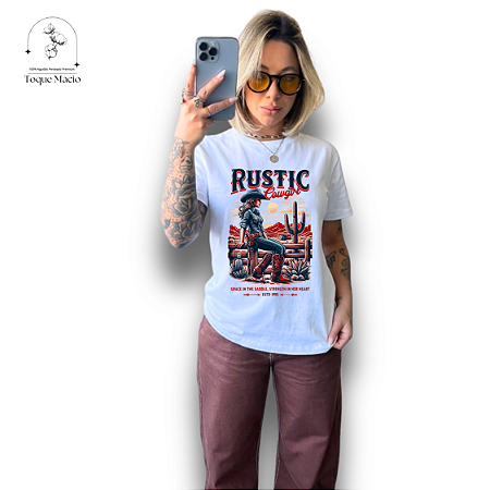 T-SHIRT RUSTIC - BRANCO