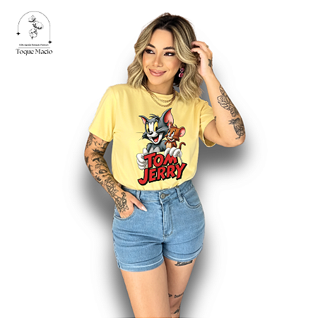 T-SHIRT TOM E JERRY 2026 - AMARELO