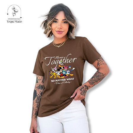 T-SHIRT CLASS OF MICKEY - MARROM
