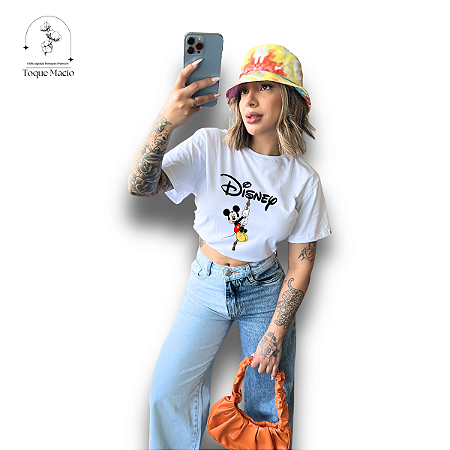 T-SHIRT MICKEY CORDA - BRANCO