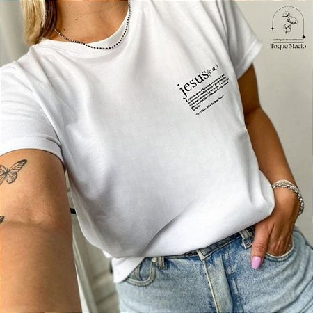 T-SHIRT JESUS DEFINIÇÃO - BRANCO
