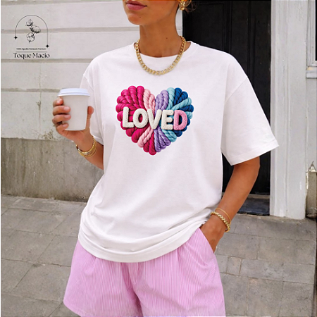 T-SHIRT LOVED - BRANCO