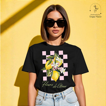 T-SHIRT LEMON FRESH - PRETO