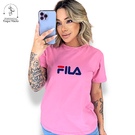 T-SHIRT FILA TRAD - ROSA BB