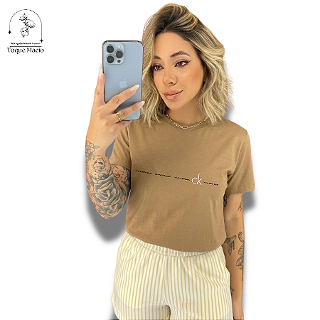 T-SHIRT CALVIN CALVIN - CAPUCCINO