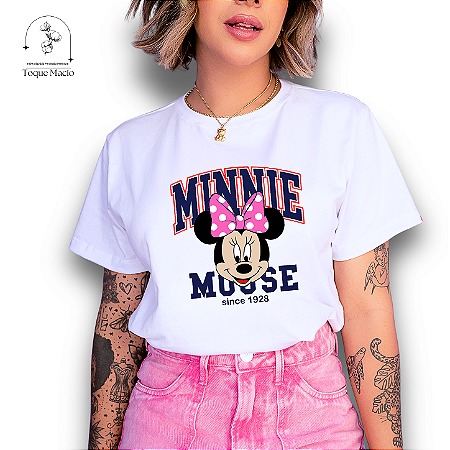 T-SHIRT MINNIE MOUSE SINCE 1928 - BRANCO