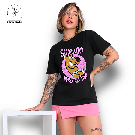 T-SHIRT SCOOBY - DOO - PRETO