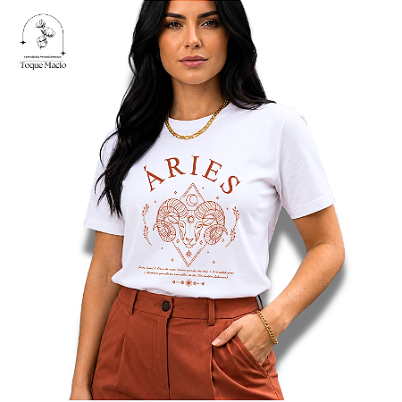 T-SHIRT ÁRIES - EDIÇÃO ESPECIAL SIGNOS