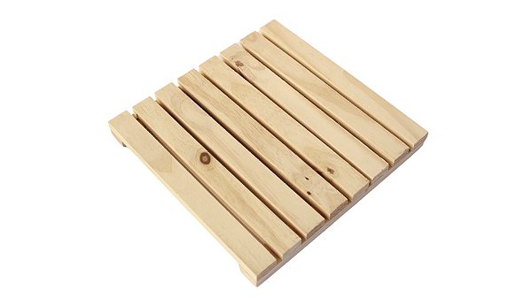 Deck Modular Suporte para Vasos Madeira Pinus 40 x 40cm