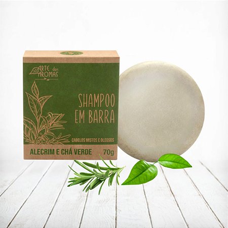Shampoo em Barra Alecrim e Chá Verde Arte dos Aromas 70g