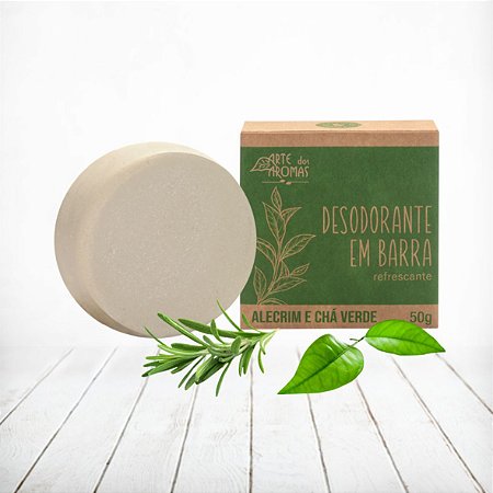 Desodorante em Barra Alecrim e Chá Verde Arte dos Aromas 50g