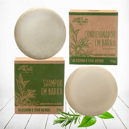 DUO ALECRIM SHAMPOO + CONDICIONADOR SÓLIDO ARTE DOS AROMAS