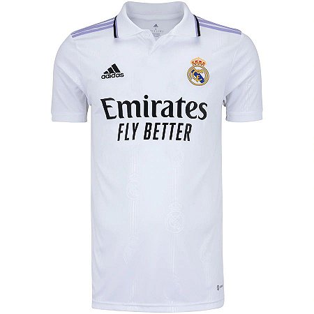 Camisa Real Madrid I 2022/23 Branca - Adidas - Masculino