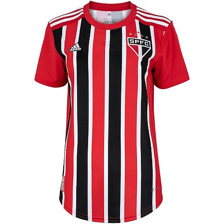 Camisa São Paulo I 2022/23 Preta e Vermelha - Feminina