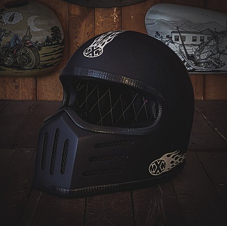 Capacete MXK Bandit Preto Fosco - MXK Helmets