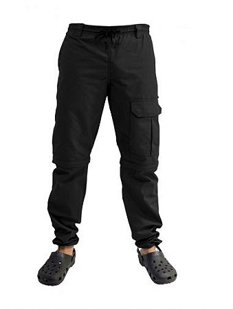 Calça / Bermuda Pesca Lisa Marnegro Preta