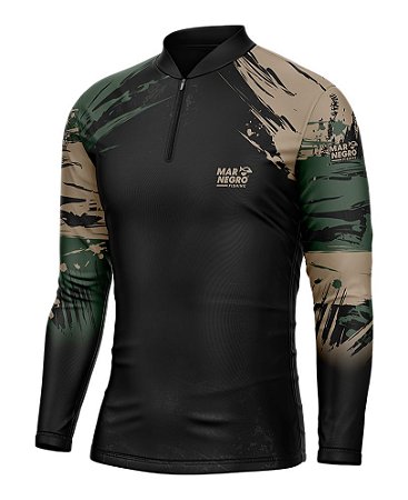 Camiseta de Pesca UV Lets Go Marnegro