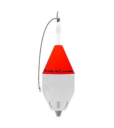 Boia Cevadeira Tori JR Pesca - Vermelho copo Branco