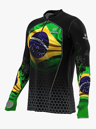 Camiseta de Pesca Premium Brasil (2024) Marnegro