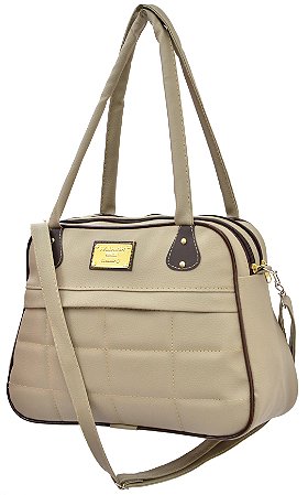Bolsa Feminina Fashion Em Courino Modelo de Ombro C/ Alça Transversal SN02