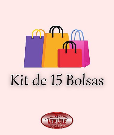 Kit com 15 Bolsas e Mochilas Femininas Baratas para Revenda SNKIT15-B