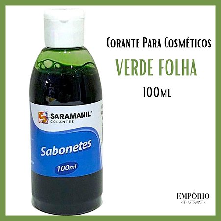 Corante para Sabonetes, Cosméticos Verde Folha - 100ml - EmporiodeArtesanato