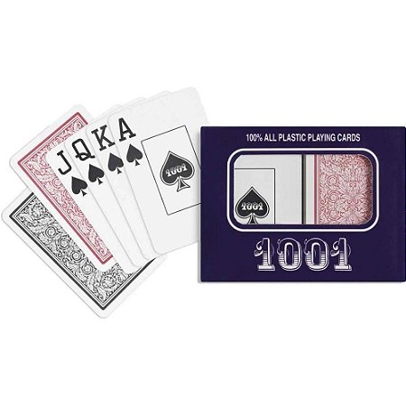 Kit 2 Jogos de Cartas uno + 2 Baralhos Duplo Copag 1001 na